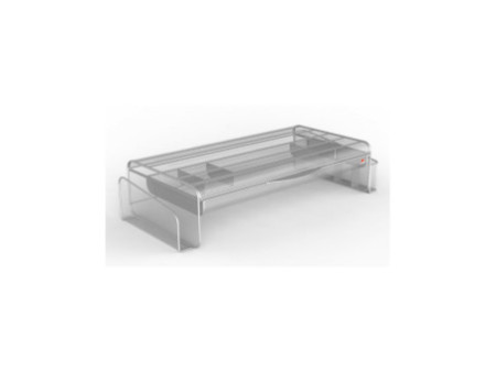 ALBA Support pour écran MESHUP M, fil métallique, gris
