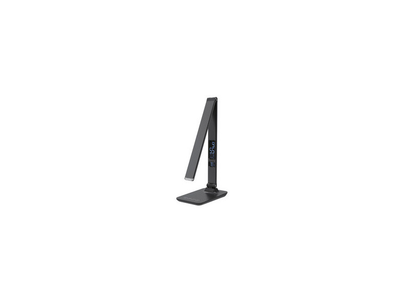 ALBA Lampe de bureau LED 'LEDVIVA', avec port USB, gris