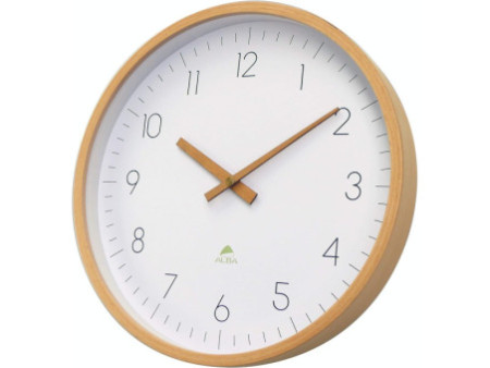 ALBA Horloge murale en bois 'HORTREE', à quartz