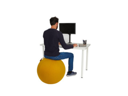 ALBA Ballon d'assise ergonomique 'MHBALL', jaune safran