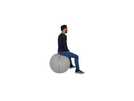 ALBA Ballon d'assise ergonomique 'MHBALL', gris clair