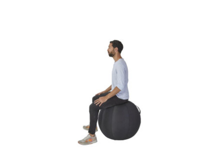 ALBA Ballon d'assise ergonomique 'MHBALL', noir