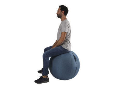 ALBA Ballon d'assise ergonomique 'MHBALL', bleu canard
