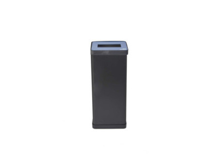 ALBA Poubelle de tri sélectif pour papier, noir/bleu