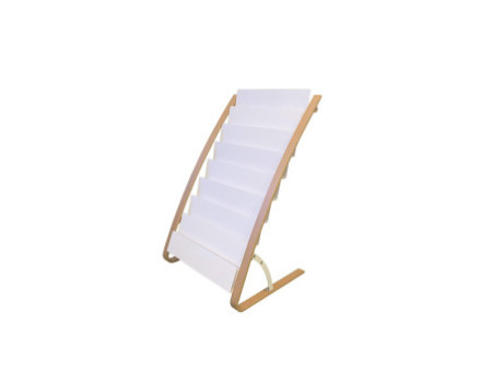 ALBA Porte-brochures, 8 compartiments, largeur: 580 mm,blanc