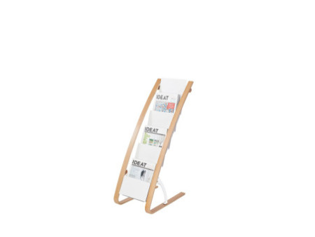 ALBA Porte-brochures, 6 compartiments, largeur: 340 mm,blanc
