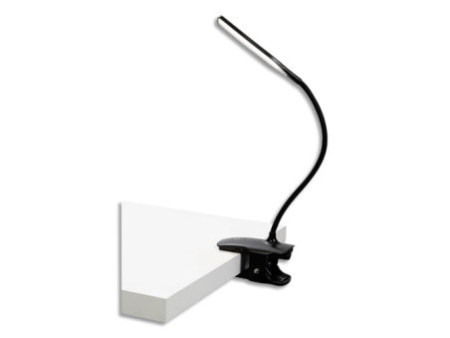 ALBA Lampe de lecture LED rechargeable 'LEDCLIP', noir