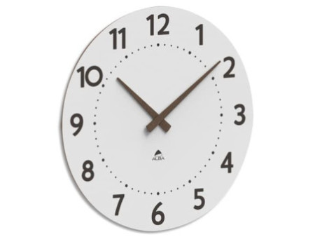 ALBA Horloge murale 'HORMILENA 55', montre à quartz, blanc