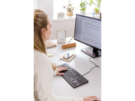 CHERRY Clavier AZERTY STREAM KEYBOARD USB, avec fil, noir