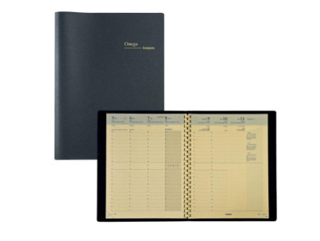 brepols Agenda semainier 'OMEGA 27' 2026, 210 x 270 mm, noir
