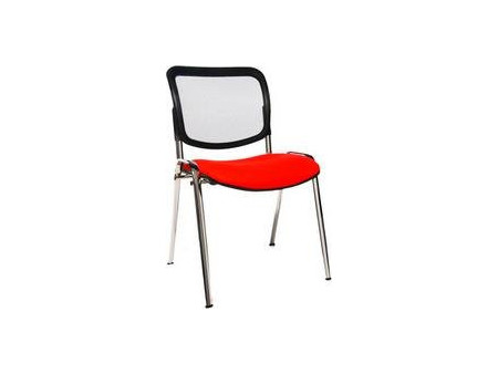 Topstar Chaise de bureau 'Net Point Visit chrom', rouge