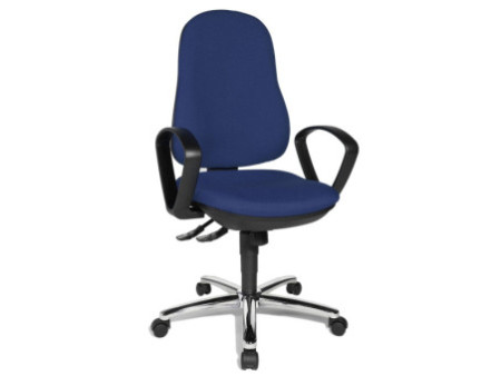 Topstar Fauteuil de bureau 'Synchro Steel', bleu roy