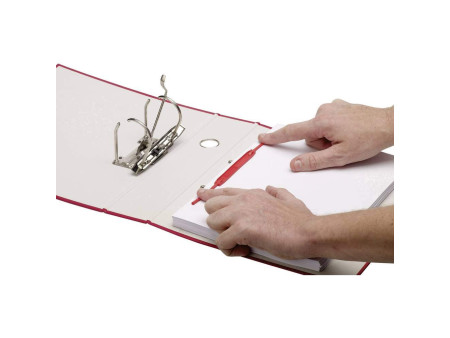 Fellowes Clip de fixation pour archives Bankers Box, rouge