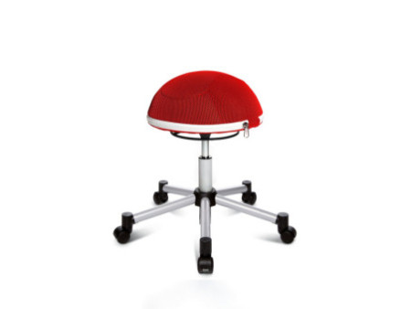 Topstar Tabouret fitness 'Sitness Half Ball', rouge
