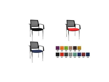 Topstar Chaise de bureau 'filet BtoB 10', rouge