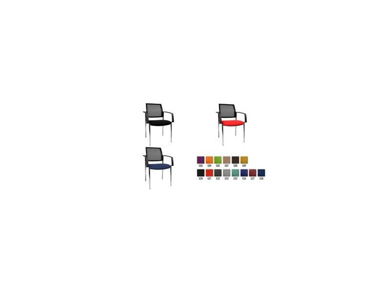 Topstar Chaise de bureau 'filet BtoB 10', gris clair