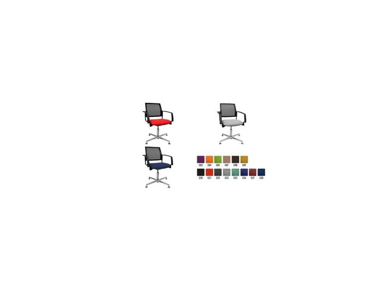 Topstar Chaise de bureau 'filet 3D BtoB 30', gris clair