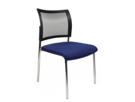 Topstar Chaise visiteur 'Visit 10 rembourré', bleu