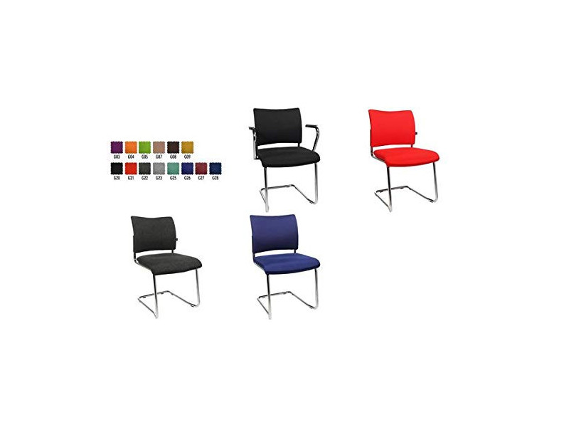 Topstar Chaise de bureau 'rembourrage Visit 20', rouge