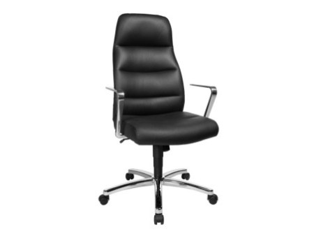 Topstar Fauteuil de direction 'Chairman 70', cuir, noir