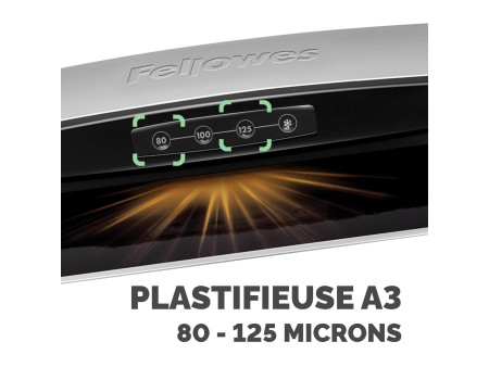 Fellowes Plastifieuse Saturn, format A3, blanc/gris