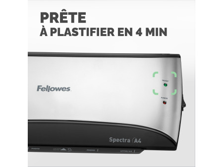 Fellowes plastifieuse Spectra, format A4, noir