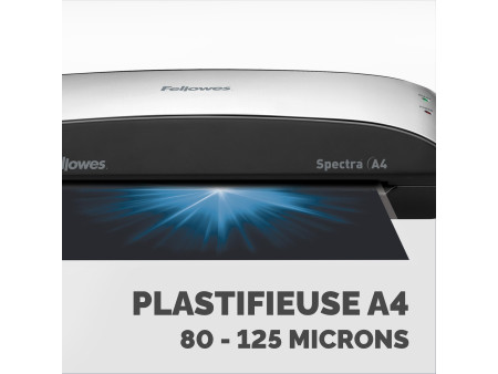Fellowes plastifieuse Spectra, format A4, noir