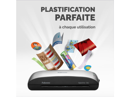 Fellowes plastifieuse Spectra, format A4, noir