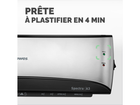 Fellowes plastifieuse Spectra, format A3, gris