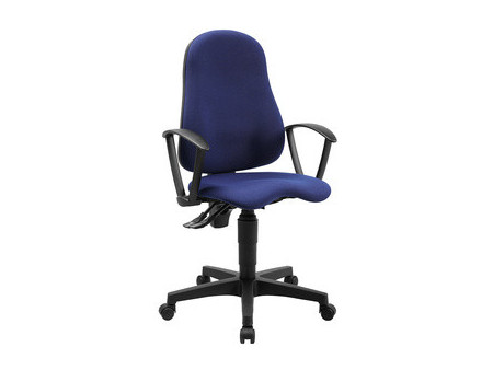 Topstar Chaise de bureau pivotante 'Ortho Point', bleu