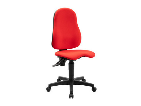 Topstar Chaise de bureau pivotante 'Ortho Point', rouge