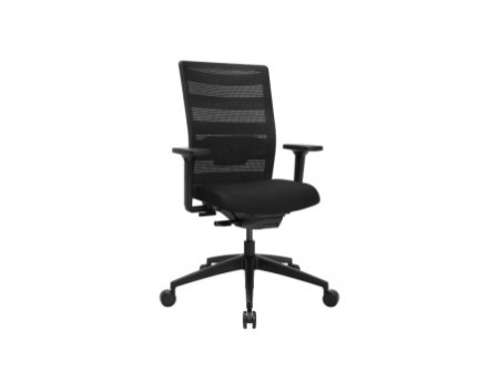 Topstar Chaise de bureau pivotante 'Airwork', noir/noir
