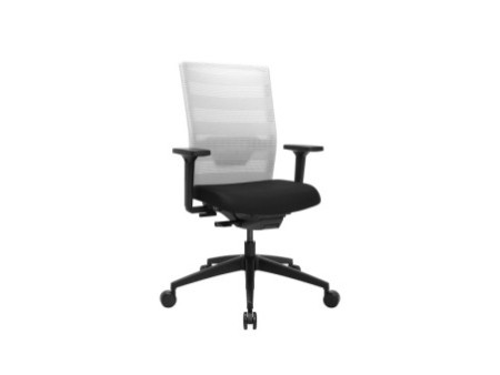 Topstar Chaise de bureau pivotante 'Airwork', noir/blanc