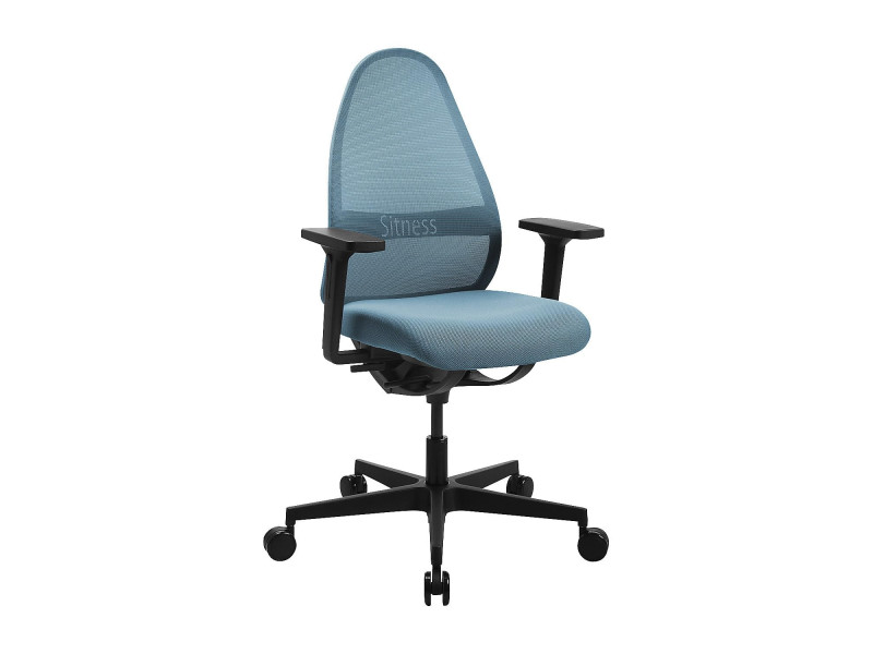 Topstar Chaise de bureau pivotante 'Soft Sitness Art', bleui
