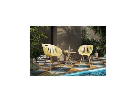 Topstar Chaise d'extérieur 'T2023', set de 2, jaune