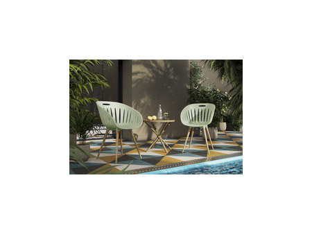 Topstar Chaise d'extérieur 'T2023', set de 2, jaune