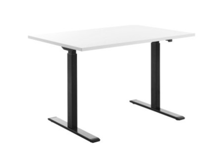 Topstar Bureau réglable en hauteur, (L)1.200 mm, noir/blanc