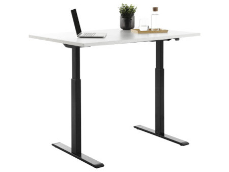 Topstar Bureau réglable en hauteur, (L)1.200 mm, noir/blanc