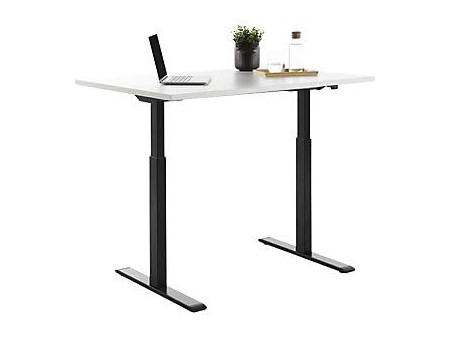 Topstar Bureau réglable en hauteur, (L)1.200 mm, noir/blanc