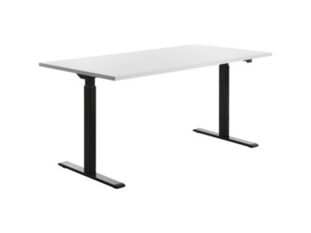Topstar Bureau réglable en hauteur, (L)1.600 mm, noir/blanc