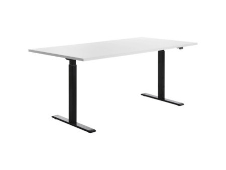 Topstar Bureau réglable en hauteur, (L)1.800 mm, noir/blanc