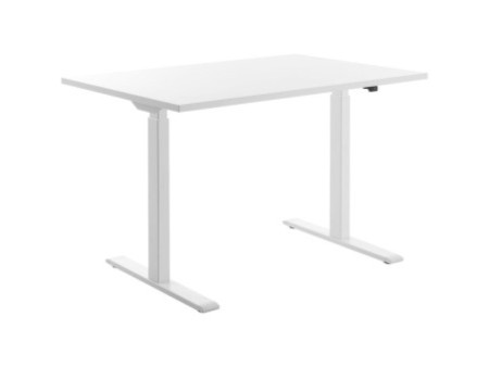 Topstar Bureau réglable en hauteur, (L)1.200 mm, blanc/blanc