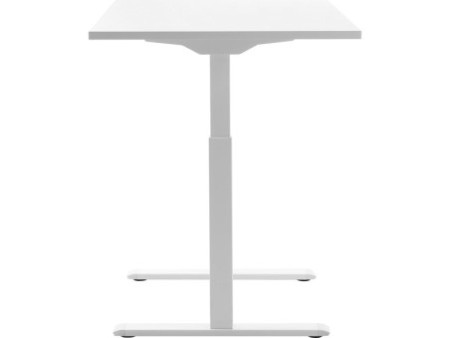 Topstar Bureau réglable en hauteur, (L)1.200 mm, blanc/blanc
