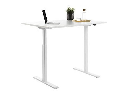 Topstar Bureau réglable en hauteur, (L)1.200 mm, blanc/blanc