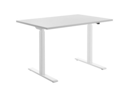 Topstar Bureau réglable en hauteur, (L)1.200 mm, blanc/gris