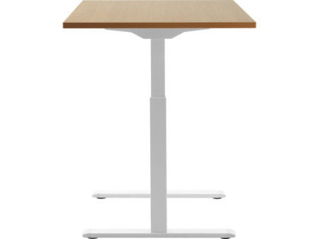 Topstar Bureau réglable en hauteur, (L)1.200 mm, blanc/hêtre