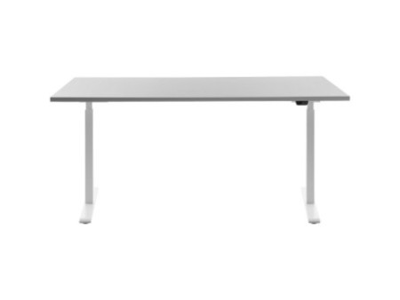 Topstar Bureau réglable en hauteur, (L)1.600 mm, blanc/gris