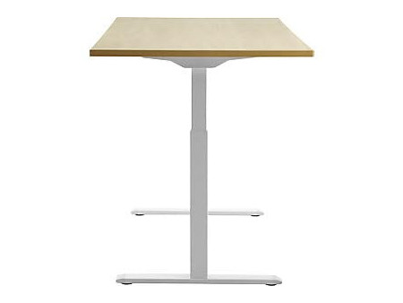 Topstar Bureau réglable en hauteur, (L)1.600 mm blanc/érable