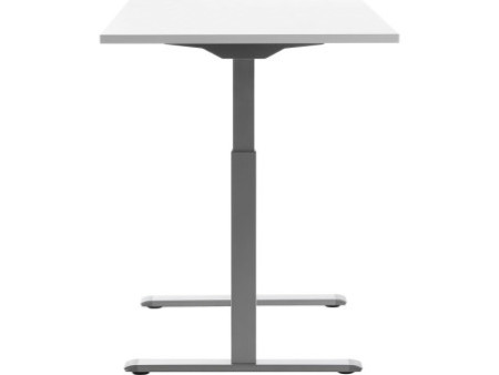 Topstar Bureau réglable en hauteur, (L)1.200 mm, gris/blanc