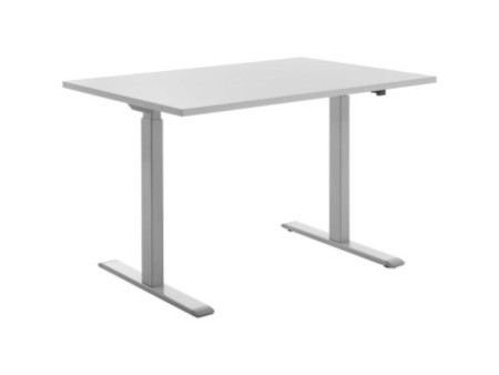 Topstar Bureau réglable en hauteur, (L)1.200 mm, gris/gris